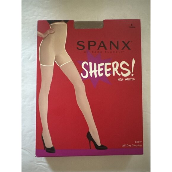 Spanx Size E Sheer High Waisted Sheers Invisible 914 Slimming New - Picture 1 of 5